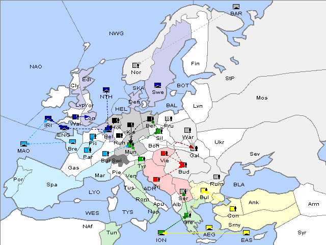 Map Fall 1905 Movement