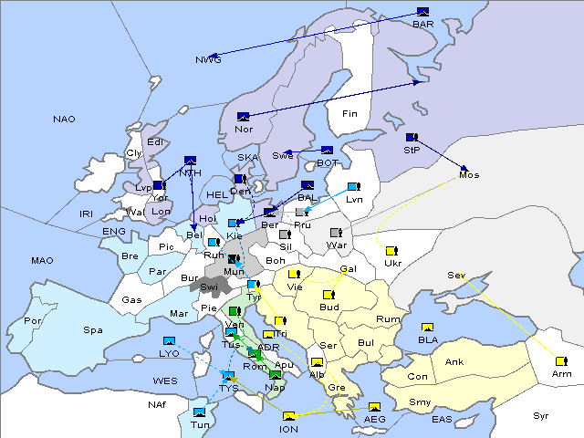 Map Fall 1910 Movement