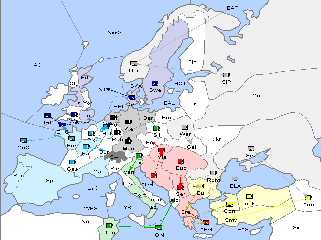 Map Spring 1903 Movement