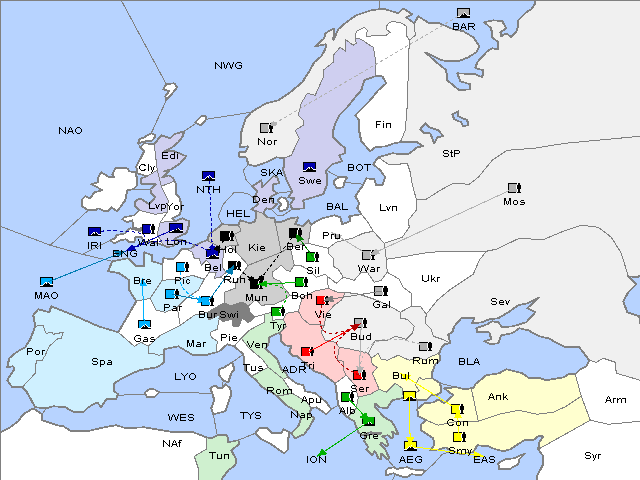 Map Spring 1905 Movement