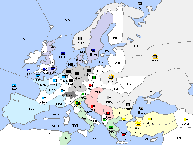 Map Winter 1903 Adjustment