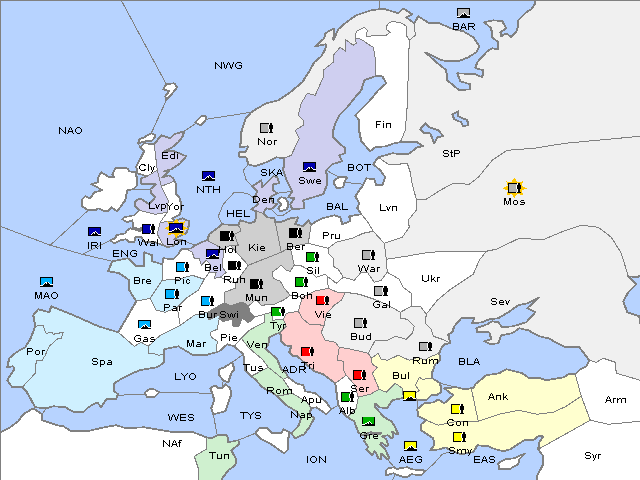 Map Winter 1904 Adjustment