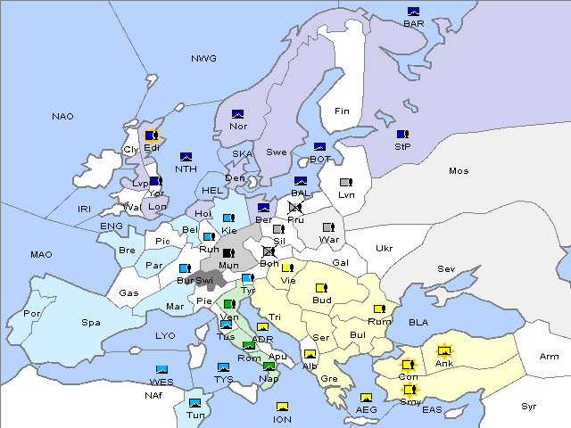 Map Winter 1909 Adjustment