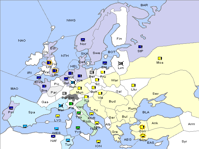 Map Winter 1913 Adjustment