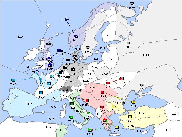 Map Fall 1902 Movement