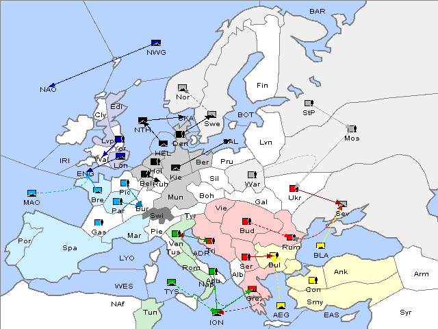 Map Spring 1903 Movement