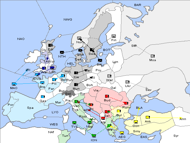 Map Spring 1904 Movement