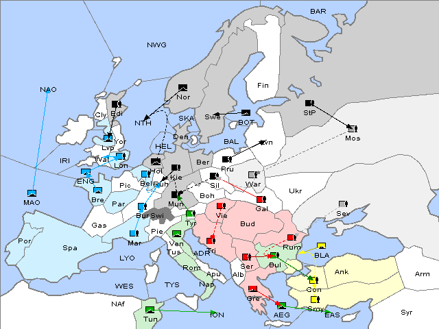 Map Spring 1906 Movement