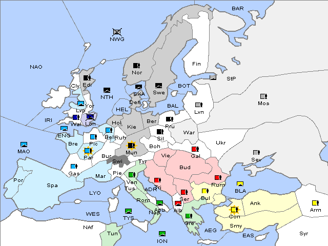 Map Winter 1904 Adjustment
