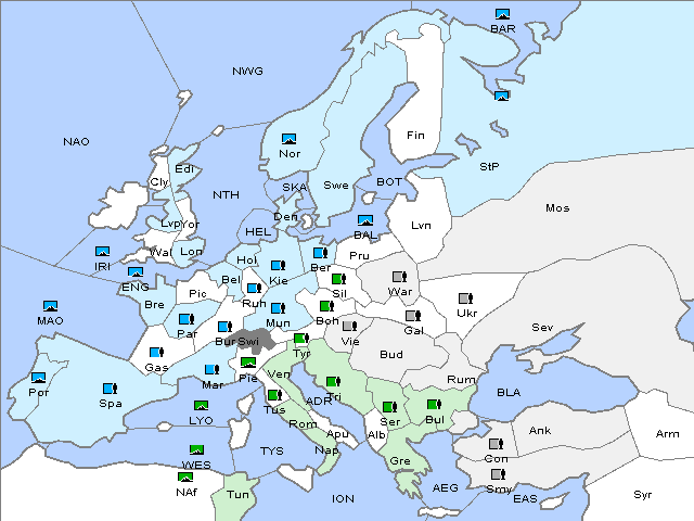 Map Winter 1914 Adjustment