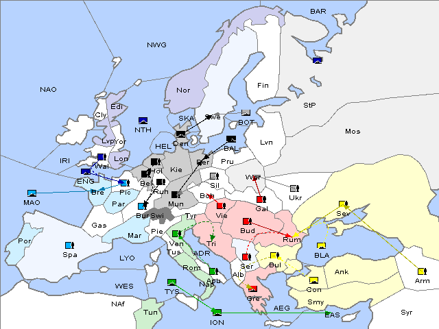 Map Fall 1902 Movement