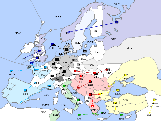 Map Spring 1903 Movement