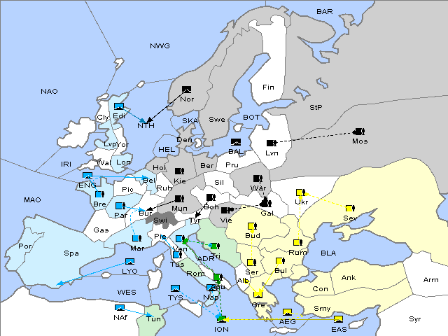 Map Spring 1909 Movement