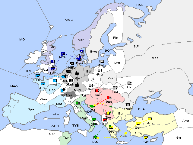 Map Fall 1903 Movement