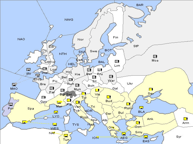 Map Fall 1913 Movement