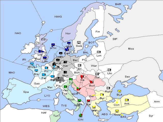 Map Spring 1903 Movement