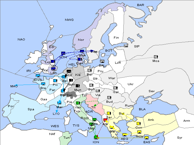 Map Spring 1904 Movement