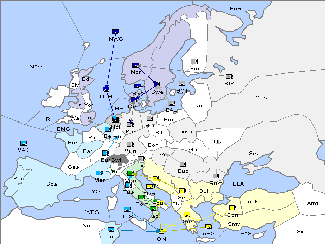 Map Spring 1906 Movement