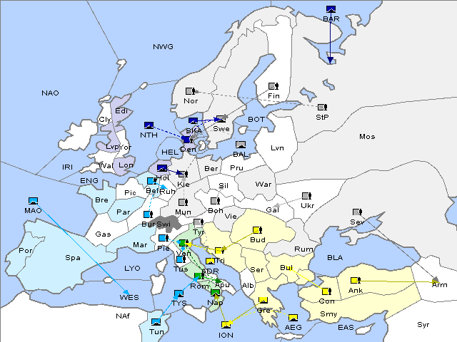 Map Spring 1907 Movement
