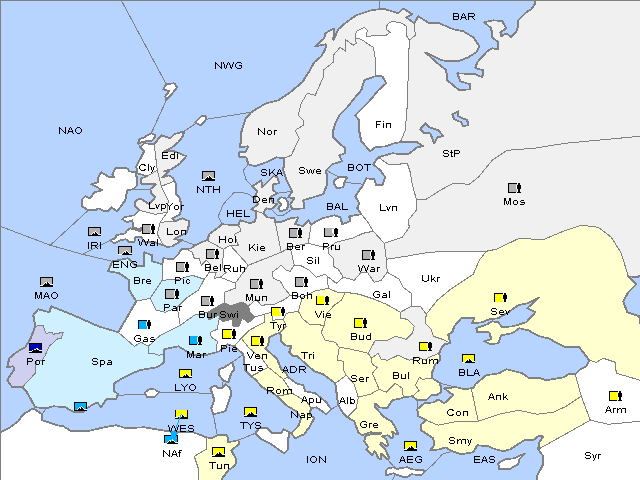 Map Spring 1912 Retreat