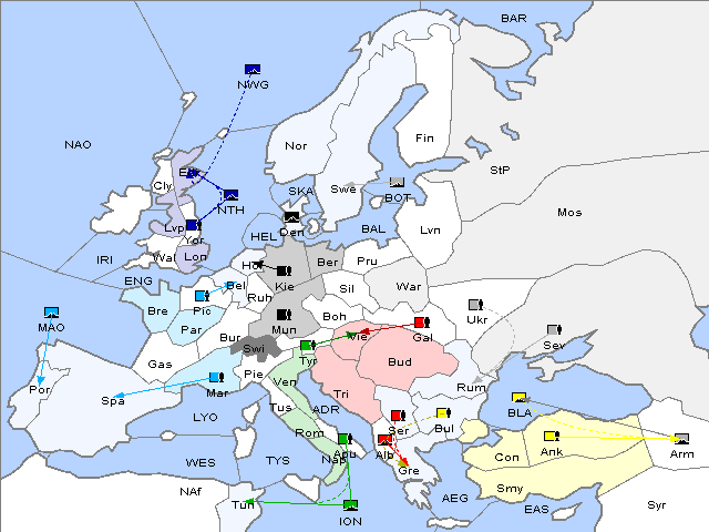 Map Fall 1901 Movement