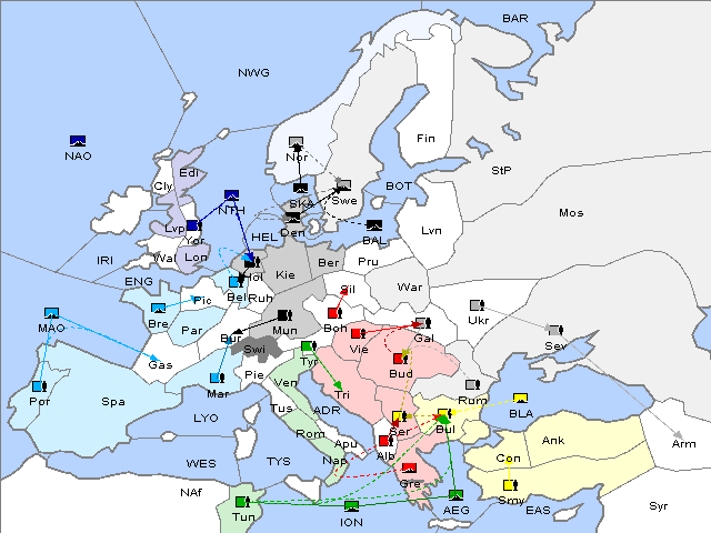 Map Fall 1902 Movement