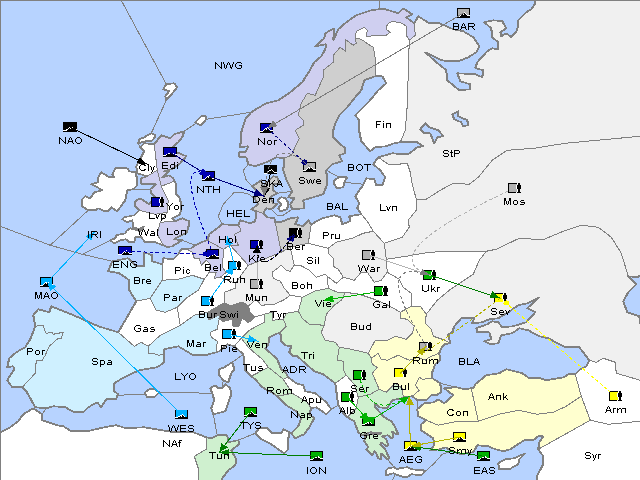 Map Fall 1905 Movement