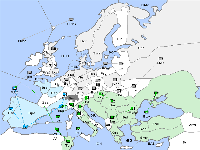 Map Fall 1911 Movement