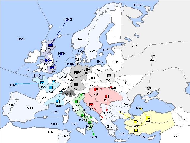 Map Spring 1901 Movement
