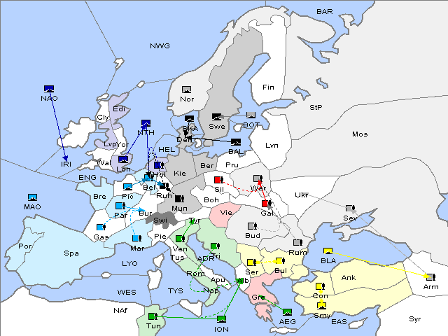 Map Spring 1903 Movement