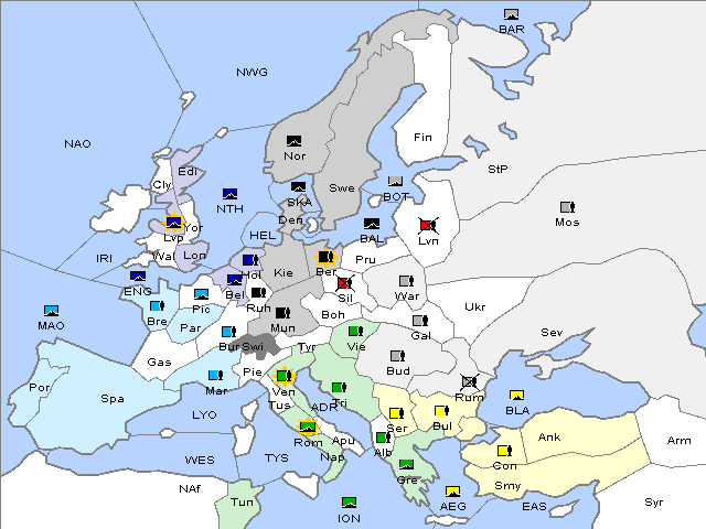 Map Winter 1903 Adjustment