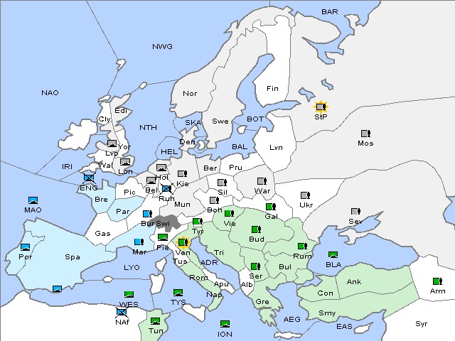 Map Winter 1909 Adjustment
