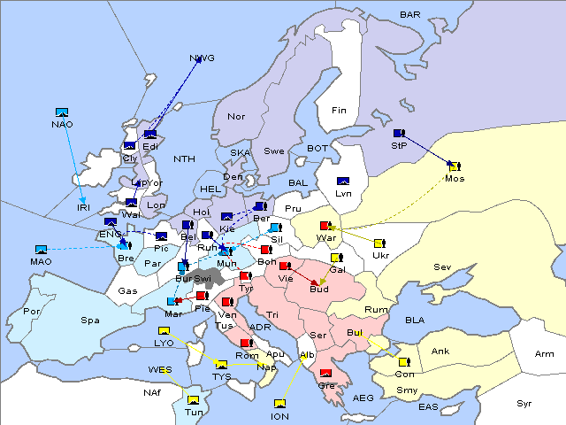 Map Fall 1909 Movement