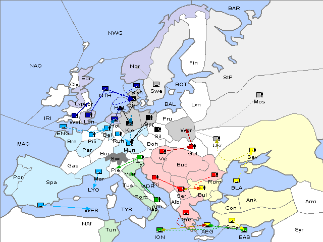 Map Spring 1903 Movement