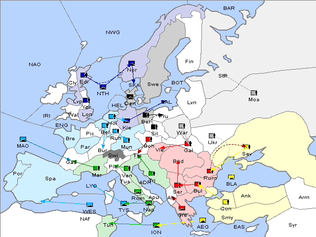 Map Spring 1904 Movement