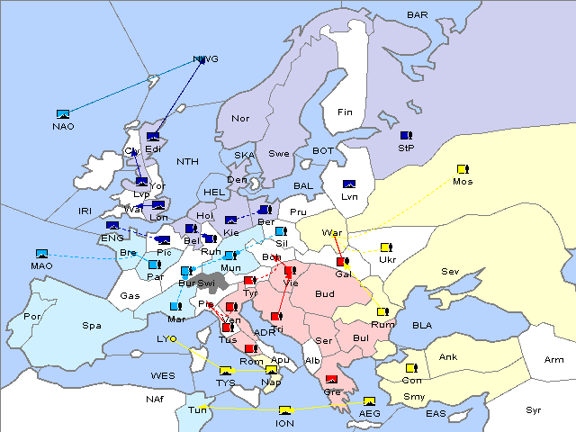 Map Spring 1909 Movement