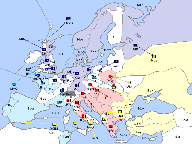 Map Spring 1910 Movement