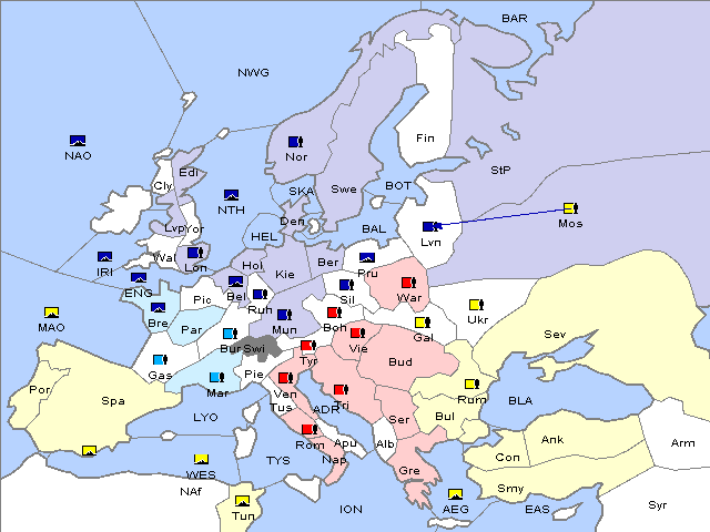 Map Spring 1911 Retreat