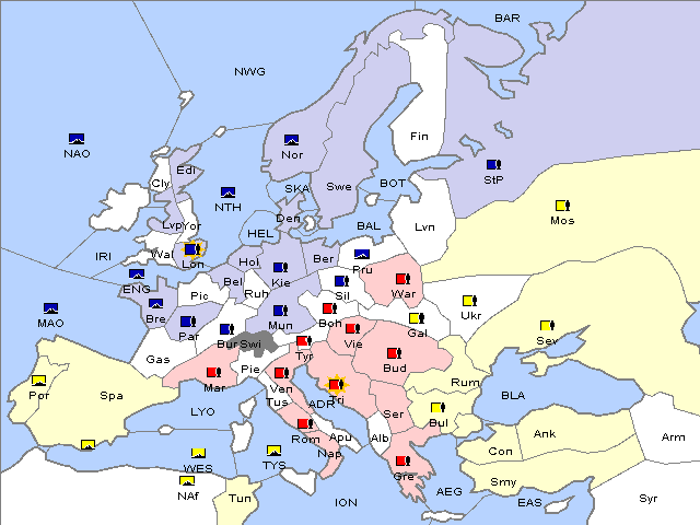 Map Winter 1912 Adjustment