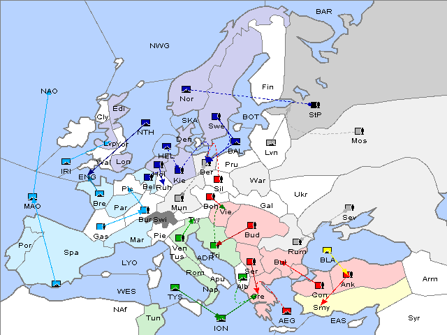 Map Fall 1905 Movement