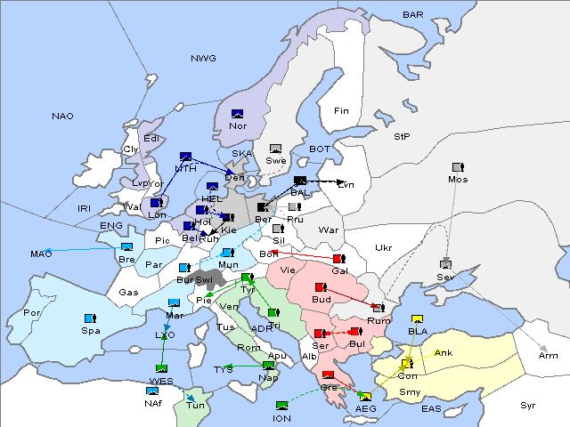 Map Spring 1903 Movement