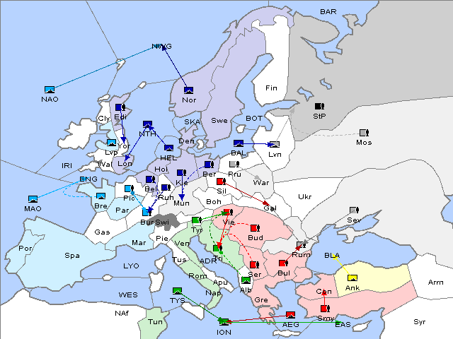 Map Spring 1906 Movement
