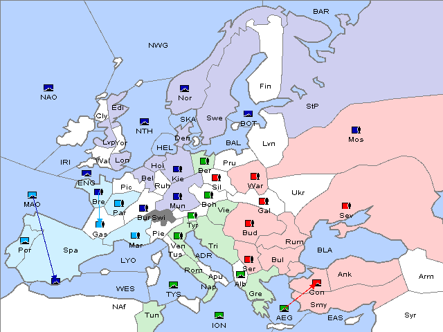 Map Spring 1909 Retreat