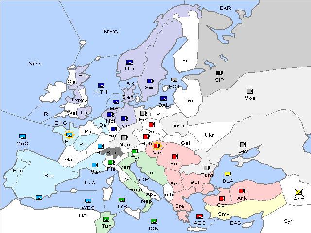 Map Winter 1904 Adjustment