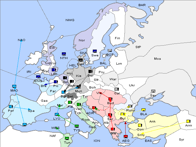 Map Fall 1902 Movement