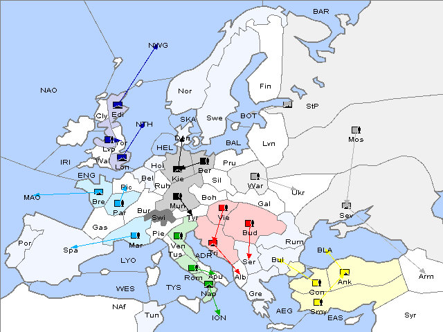 Map Spring 1901 Movement