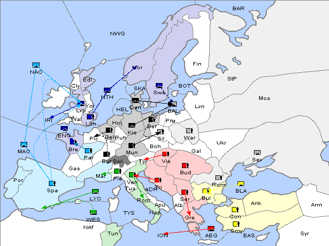 Map Spring 1903 Movement