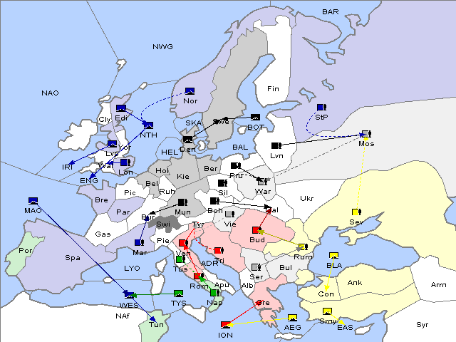 Map Spring 1906 Movement