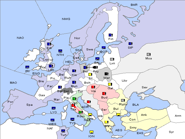 Map Spring 1909 Retreat