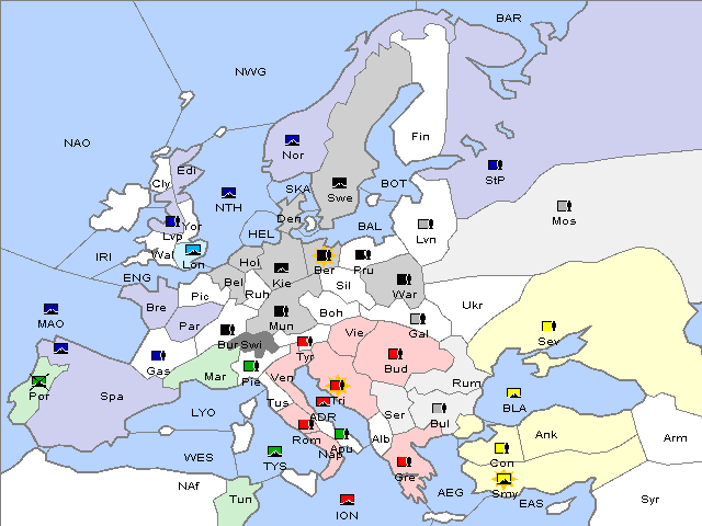Map Winter 1904 Adjustment